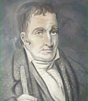 This drawing of Simon Kenton is actually a drawing of a drawing, but it's the best I could come across in my research.